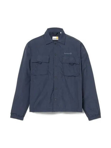 Men's Water Repellant Shirt Jacket Dark Sapphire - TIMBERLAND - BALAAN 1