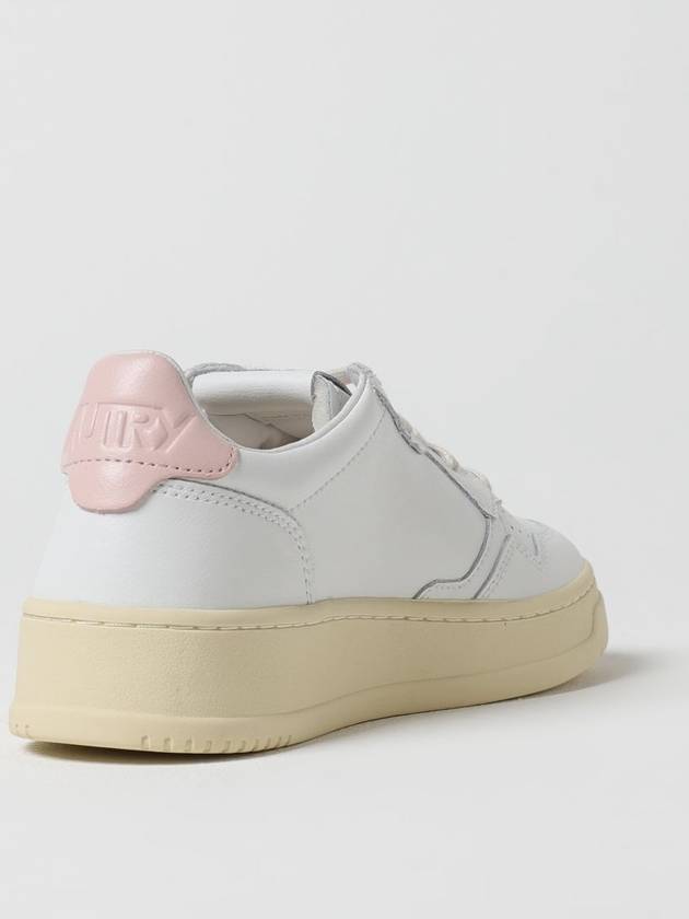 Medalist Pink Tab Leather Low Top Sneakers White - AUTRY - BALAAN 4