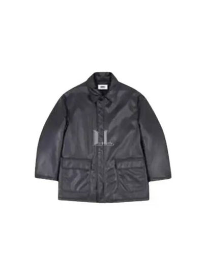 Numeric Leather Jacket Black - MAISON MARGIELA - BALAAN 2