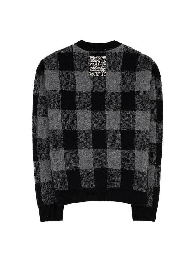 alpaca wool blend tartan check pullover BK - PEOPLE OF THE WORLD - BALAAN 3