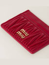 Materasse Nappa Leather Card Wallet Red - MIU MIU - BALAAN 3