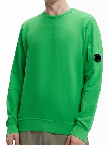 Light Fleece Sweatshirt Green - CP COMPANY - BALAAN 1