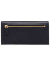 Metal Logo Saffiano Long Wallet Black - PRADA - BALAAN 4