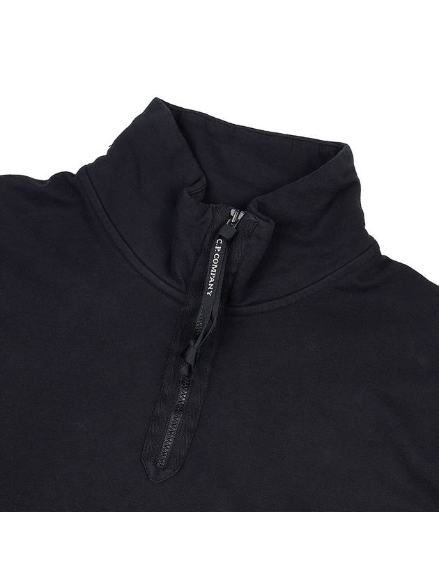 Lens Wappen Half Zip Sweatshirt Black - CP COMPANY - BALAAN 8