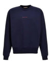 Mini Logo Organic Cotton Sweatshirt Navy - MARNI - BALAAN 2