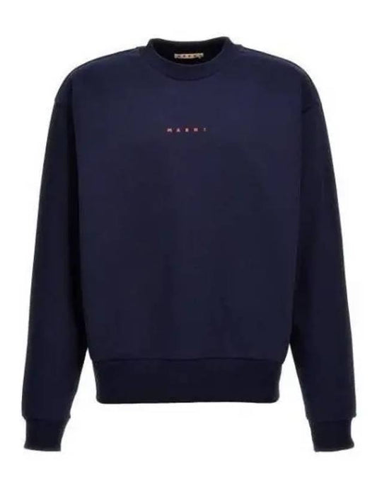 Mini Logo Organic Cotton Sweatshirt Navy - MARNI - BALAAN 2