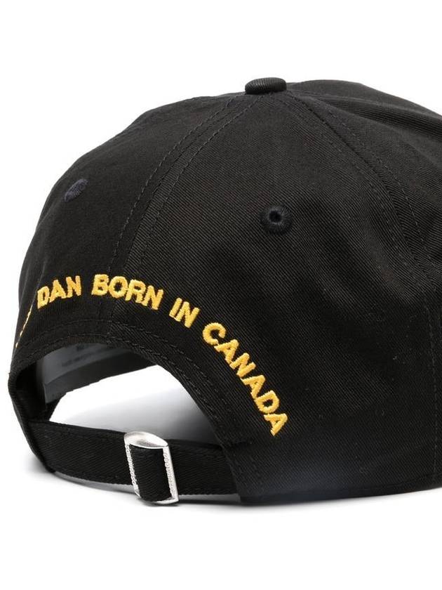 Canadian Flag Ball Cap Black - DSQUARED2 - BALAAN 3