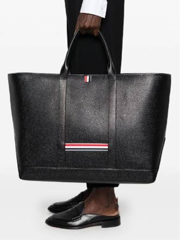 Oversized Tool Tote Bag Black - THOM BROWNE - BALAAN 3