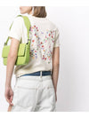 Arrow Flower Embroidery Short Sleeved T-shirt Beige - OFF WHITE - BALAAN.