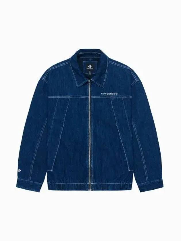 Oversized full zip denim jacket mid indigo 10027962 A01 - CONVERSE - BALAAN 2