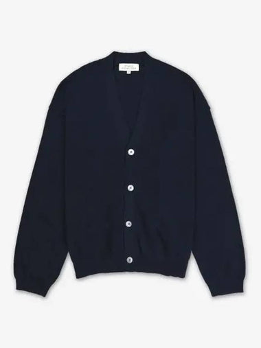 Par 12GG Cardigan Darkest Navy PARRSNM1200DARKESTNAVY - STUDIO NICHOLSON - BALAAN 1