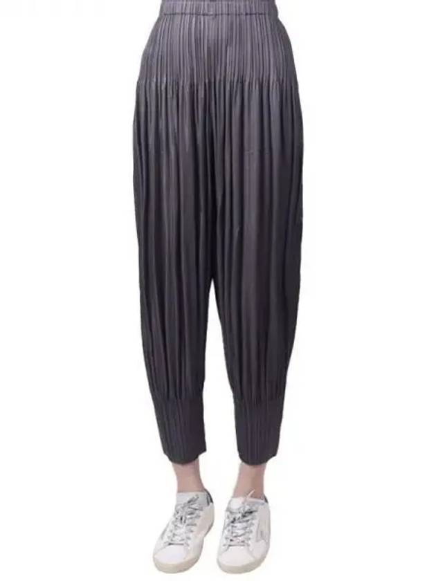 Issey Miyake Pleated Track Pants Grey - ISSEY MIYAKE - BALAAN 2