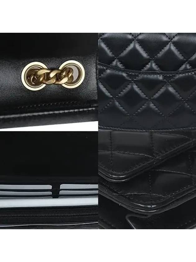 AP3043 COCO Gold Plated Black Lambskin WOC Medal Chain Cross Bag 2 - CHANEL - BALAAN 5