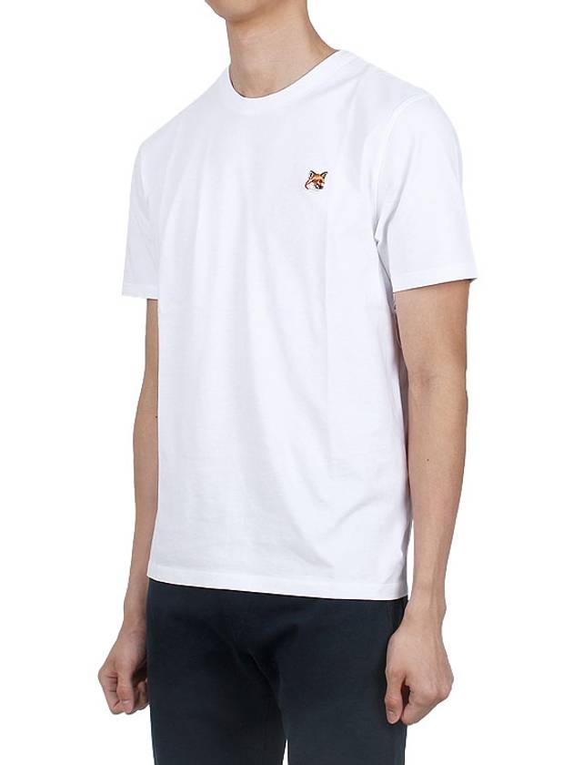 Fox Head Patch Classic Short Sleeve T-Shirt White - MAISON KITSUNE - BALAAN 4