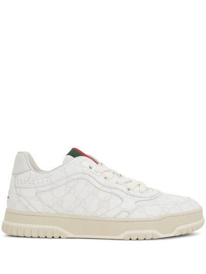 Re Web Low Top Sneakers Beige White - GUCCI - BALAAN 2