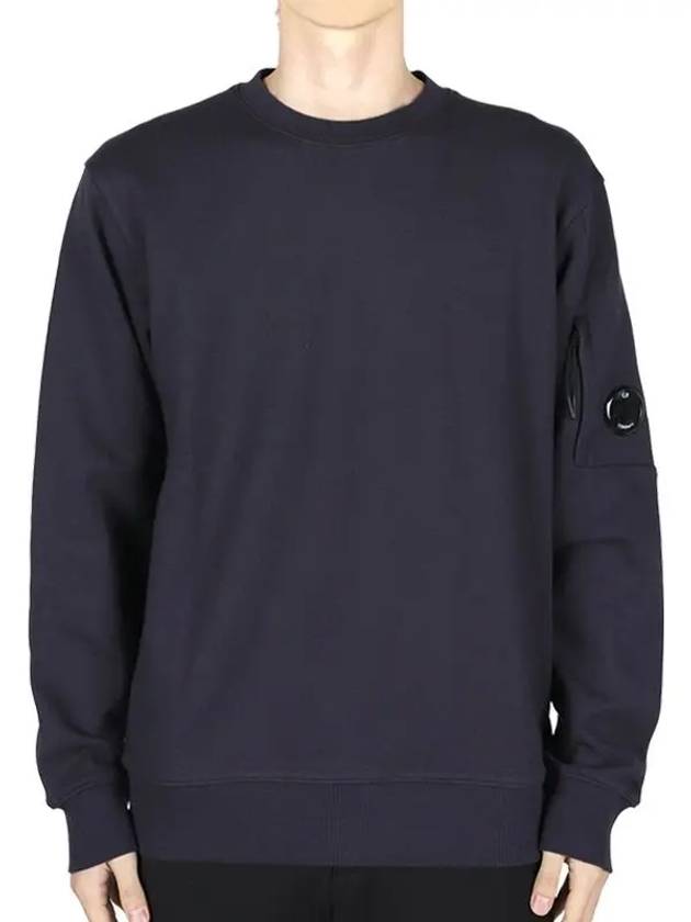 Diagonal Raised Fleece Lens Sweatshirt Purple - CP COMPANY - BALAAN 3