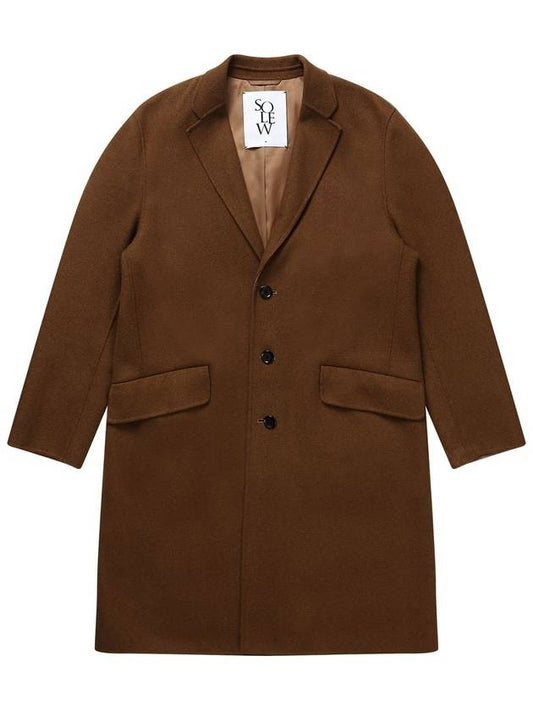 Men's Handmade Single Coat Camel - SOLEW - BALAAN 2