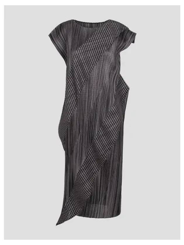 Pleated please cosmic lace dress one piece gray domestic product GM0024092312331 - ISSEY MIYAKE - BALAAN 1