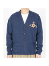 Alex Sphere Intarsia Cardigan Blue - VIVIENNE WESTWOOD - BALAAN 1