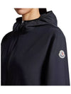 Fegeo Logo Patch Zip Up Hoodie Black - MONCLER - BALAAN 7