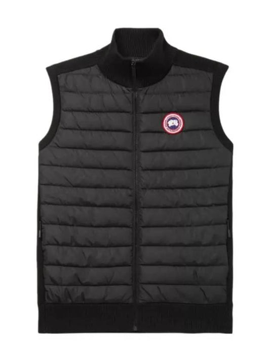 Hybrdige Slim Fit Merino Wool Padding Vest Black - CANADA GOOSE - BALAAN 2