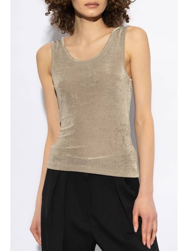 Ami Alexandre Mattiussi Tank Top, Women's, Beige - AMI - BALAAN 3