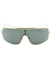 Eyewear Wings III Square Metal Sunglasses Gold Dark Green - RAY-BAN - BALAAN 1