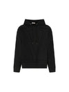 Maxi V Logo Hoodie Black - VALENTINO - BALAAN 2