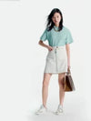 bleached denim mini skirt 1ABWB2 - LOUIS VUITTON - BALAAN 2