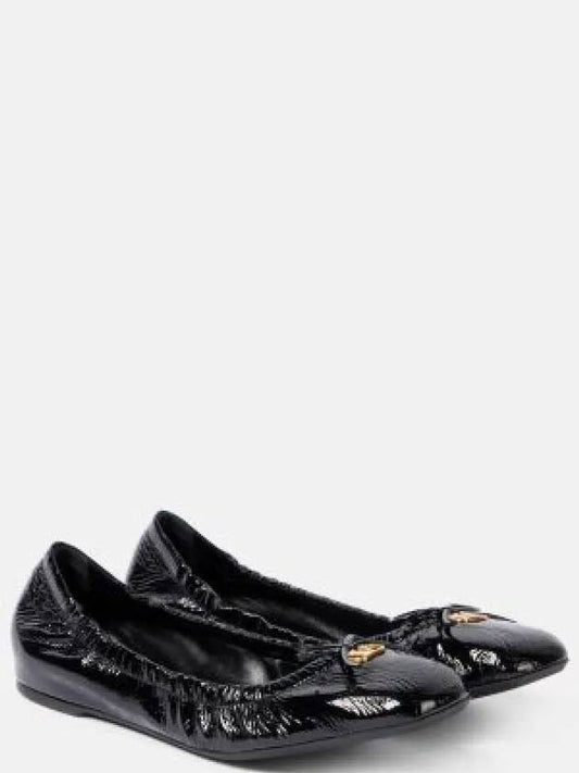 V Logo Signature Flats Black - VALENTINO - BALAAN 2