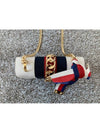 Mini cross chain gold plated Sylvie bag - GUCCI - BALAAN 5