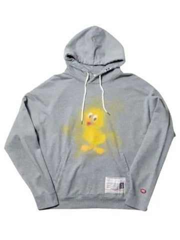 A13HD661 Gray Duck Printed Hoodie - MIHARA YASUHIRO - BALAAN 1