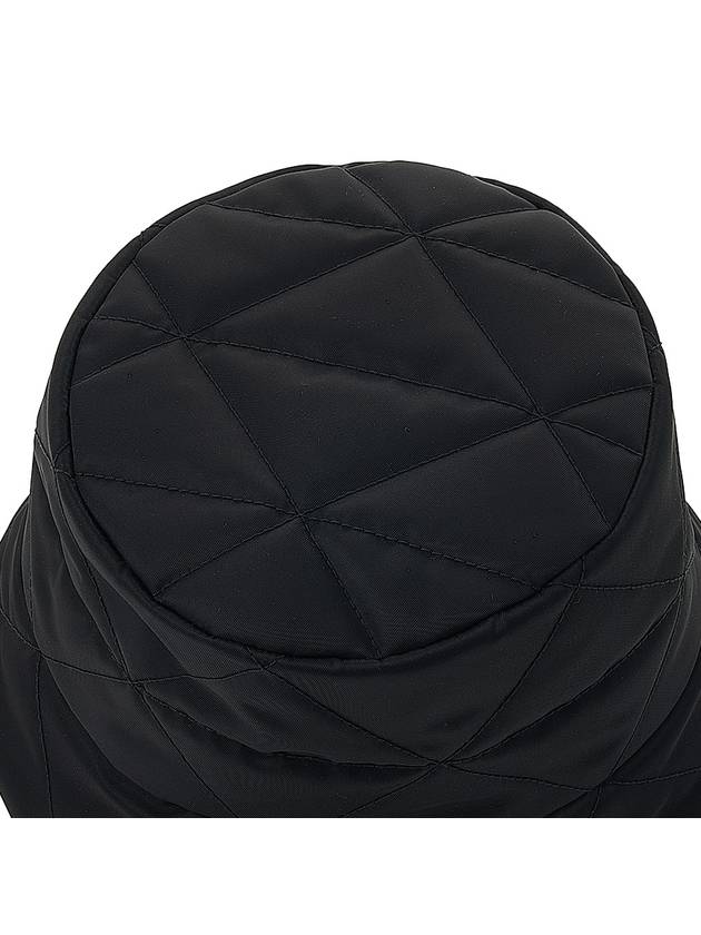 Triangle Logo Nylon Bucket Hat Black - PRADA - BALAAN 9