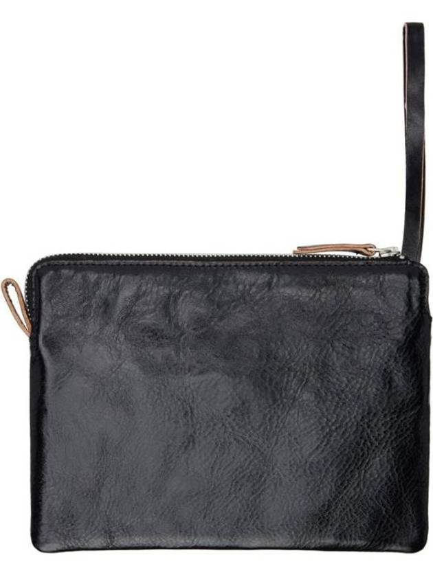 Clutch Pouch 774058 Black True Dye Leather - OUR LEGACY - BALAAN 2