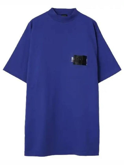 Gaffer Political Campaign Short Sleeve T-Shirt Blue - BALENCIAGA - BALAAN 2