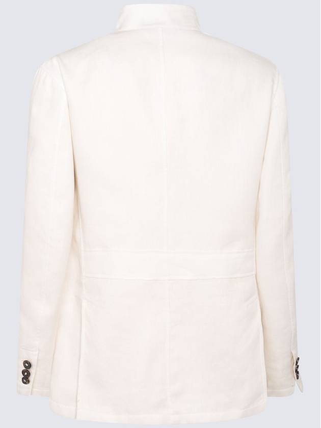 Brioni White Leather Casual Jacket - BRIONI - BALAAN 2