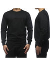 Logo Printing Sweatshirt Black 09CMSS005A - CP COMPANY - BALAAN 1