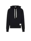 Plus Logo Patch Popover Hoodie Black - JIL SANDER - BALAAN 2