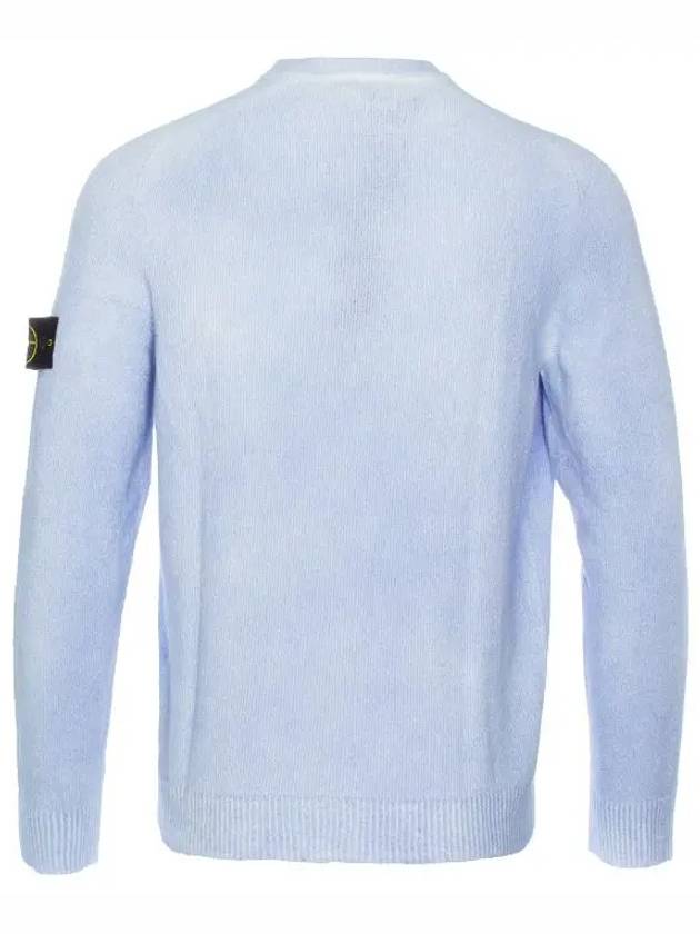 Wappen Patch Handspray Cotton Knit Top Sky Blue - STONE ISLAND - BALAAN 9