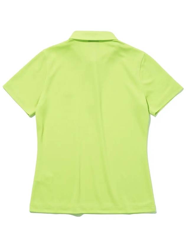 2ENIDUG embroidered collar short-sleeved T-shirt YELLOW GREEN - 20THHOLE - BALAAN 2