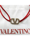 V Logo Garavani Bracelet Red - VALENTINO - BALAAN 5