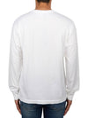 Chest Patch Long Sleeve T-Shirt White - STONE ISLAND - BALAAN 4