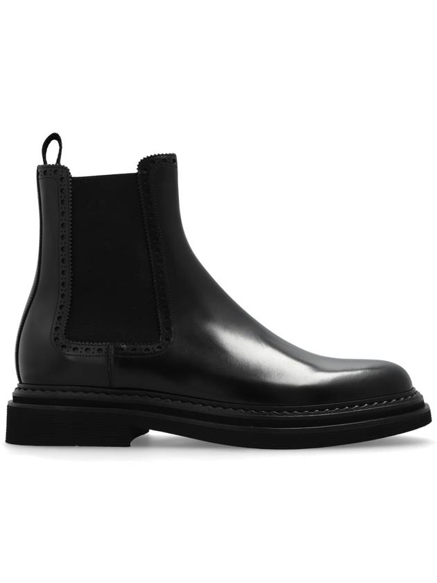 Dolce & Gabbana Leather Chelsea Boots, Men's, Black - DOLCE&GABBANA - BALAAN 1