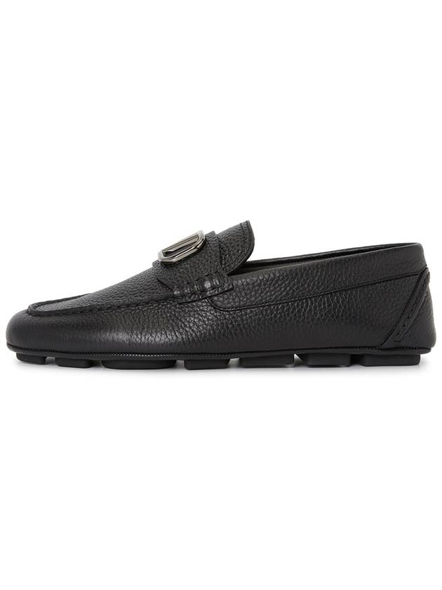 V Logo Signature Loafers Black - VALENTINO - BALAAN 5