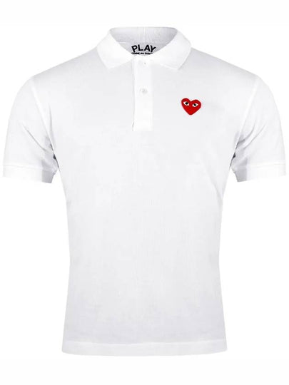 Red Wappen Collar T Shirt AX T006 051 5 - COMME DES GARCONS - BALAAN 2