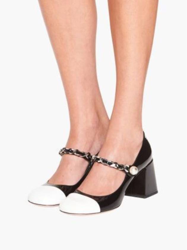 Pearl chain strap pump heels - MIU MIU - BALAAN 1