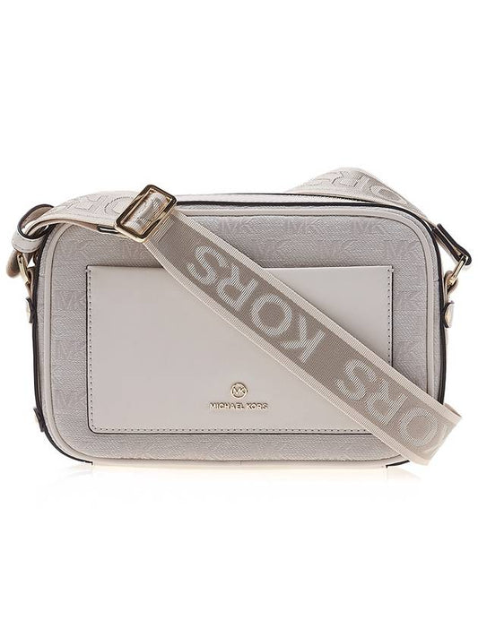 Maeve Monogram Leather Cross Bag Ivory - MICHAEL KORS - BALAAN 2