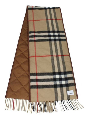 Padded Check Scarf Beige - BURBERRY - BALAAN 1