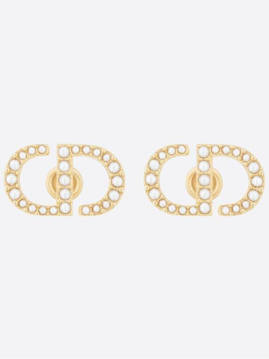 Petit CD Stud Earrings Gold - DIOR - BALAAN 2