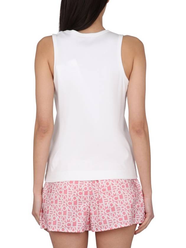 Logo Print Sleeveless White - MONCLER - BALAAN 4